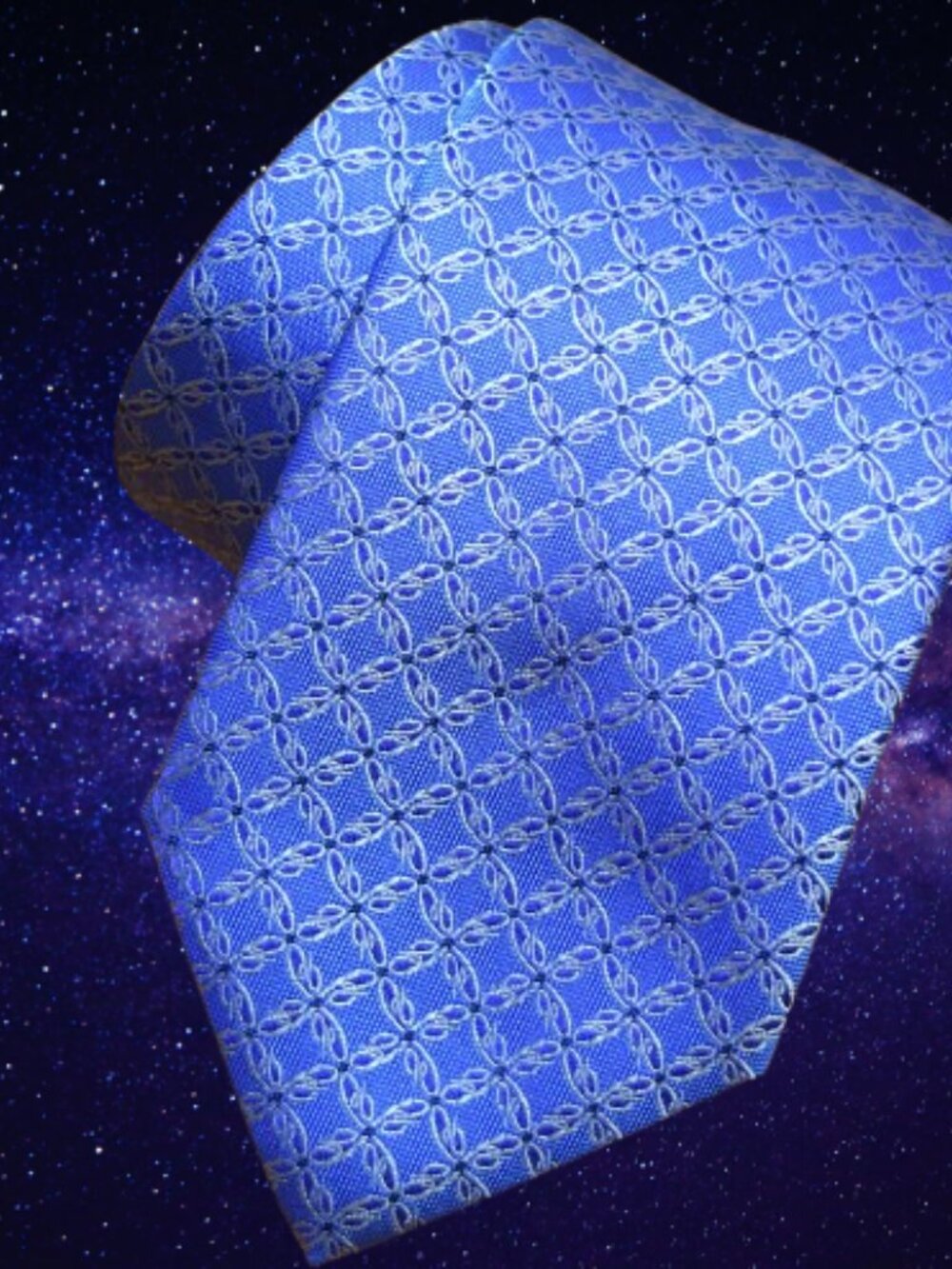 $590 New BRIONI Handmade Blue Silver Logo Geometric Silk Tie Made in Italy Gift